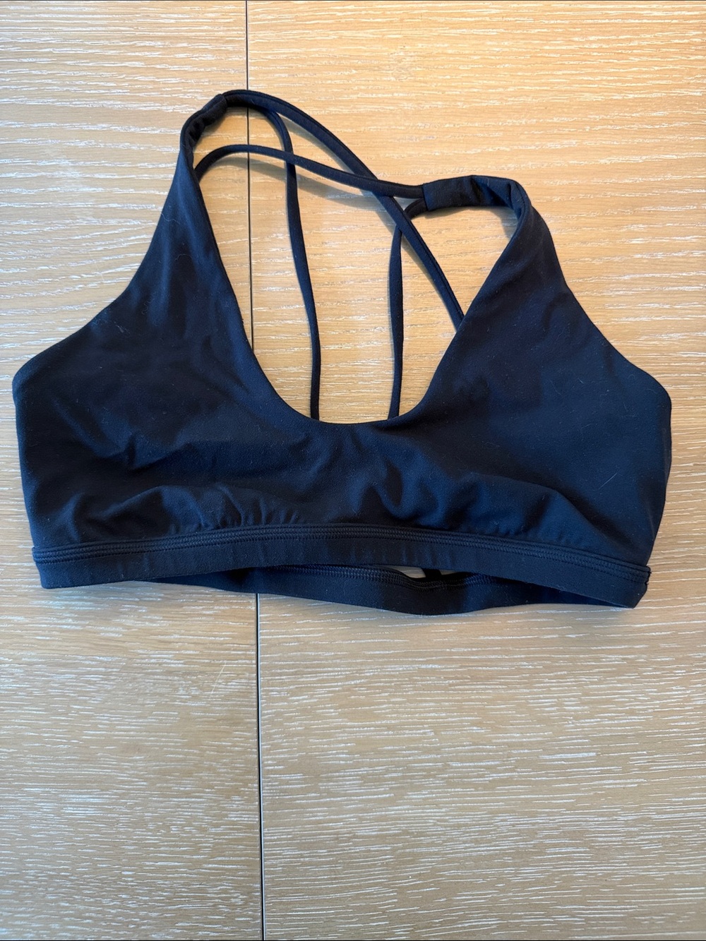 Lululemon Nulu Strappy Sports Bra - Black size 8